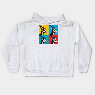 Gazelle Glamour: A Pop Art Serenade Kids Hoodie